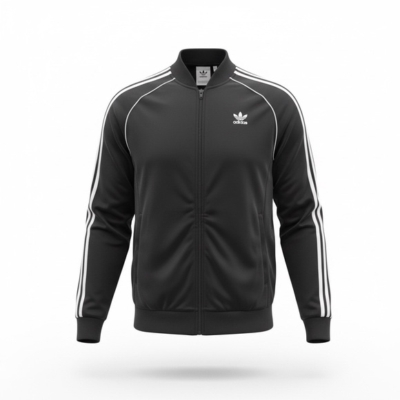 adidas Other - 🧥 Adidas Originals Men’s Track Jacket –‎ Black White 3-Stripes – Size L